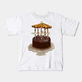 Carousel Cake Illustration Kids T-Shirt